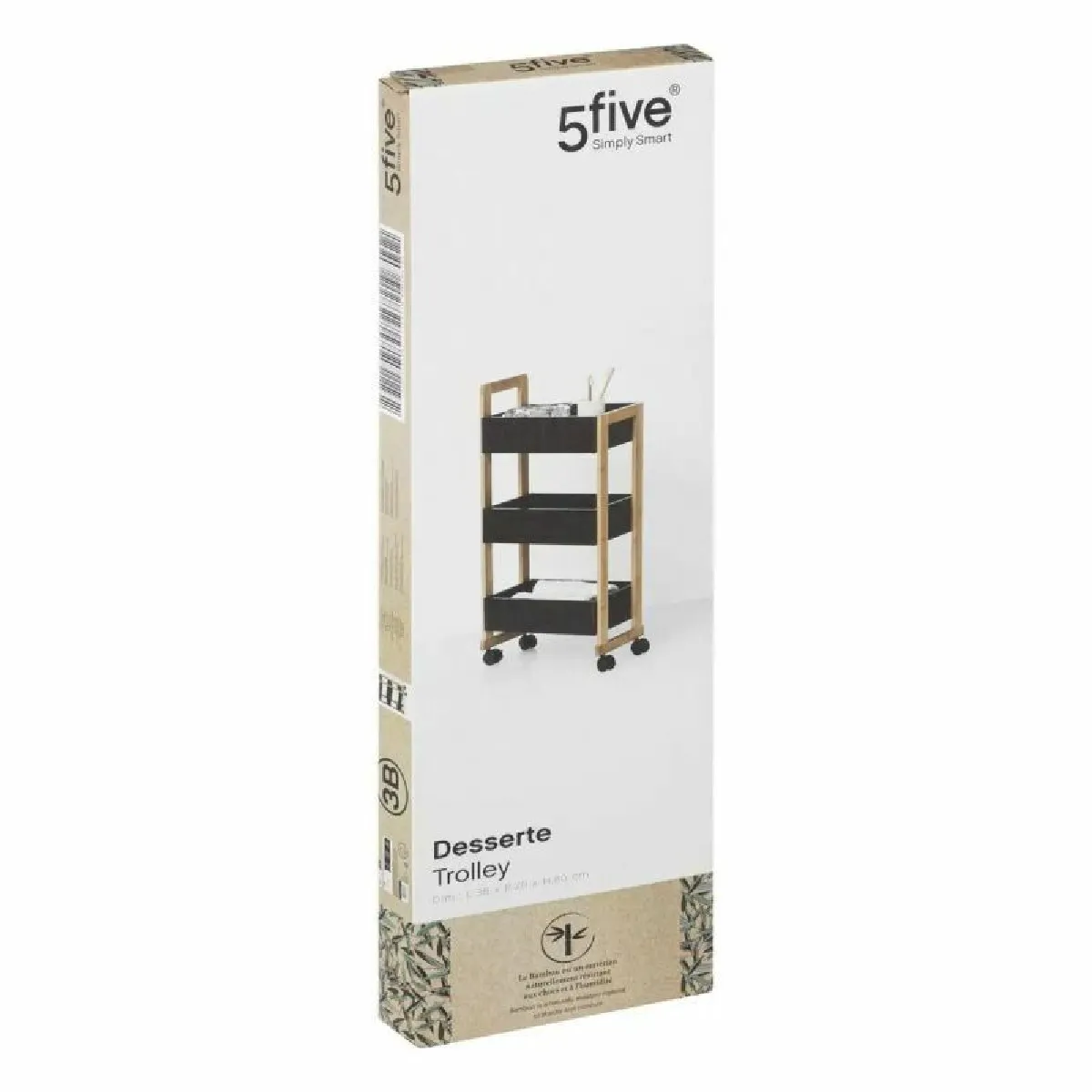 Five Simply Smart Noir Desserte De Cuisine