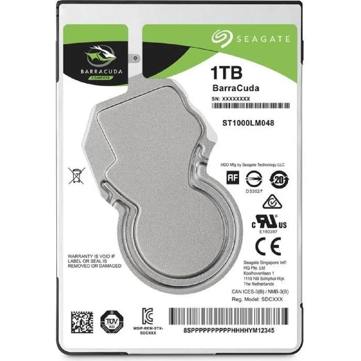 Seagate Barracuda ST1000LM048 1TB 2.5" Black