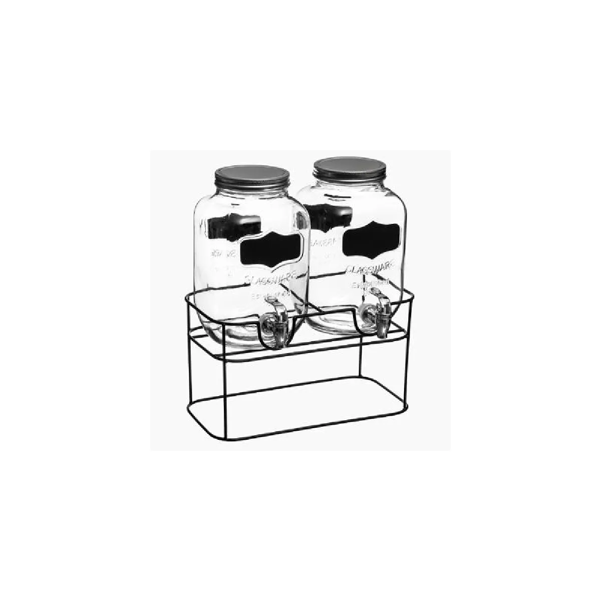 Ac-Deco Distributeurs De Boissons En Verre - Lot De 2