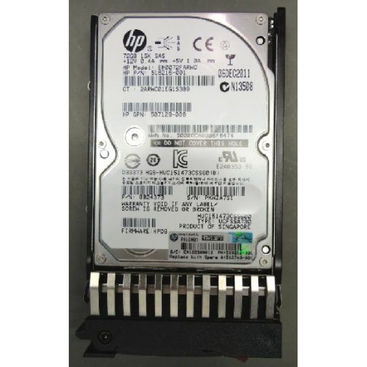 HP 512743 001 72 Go SCSI