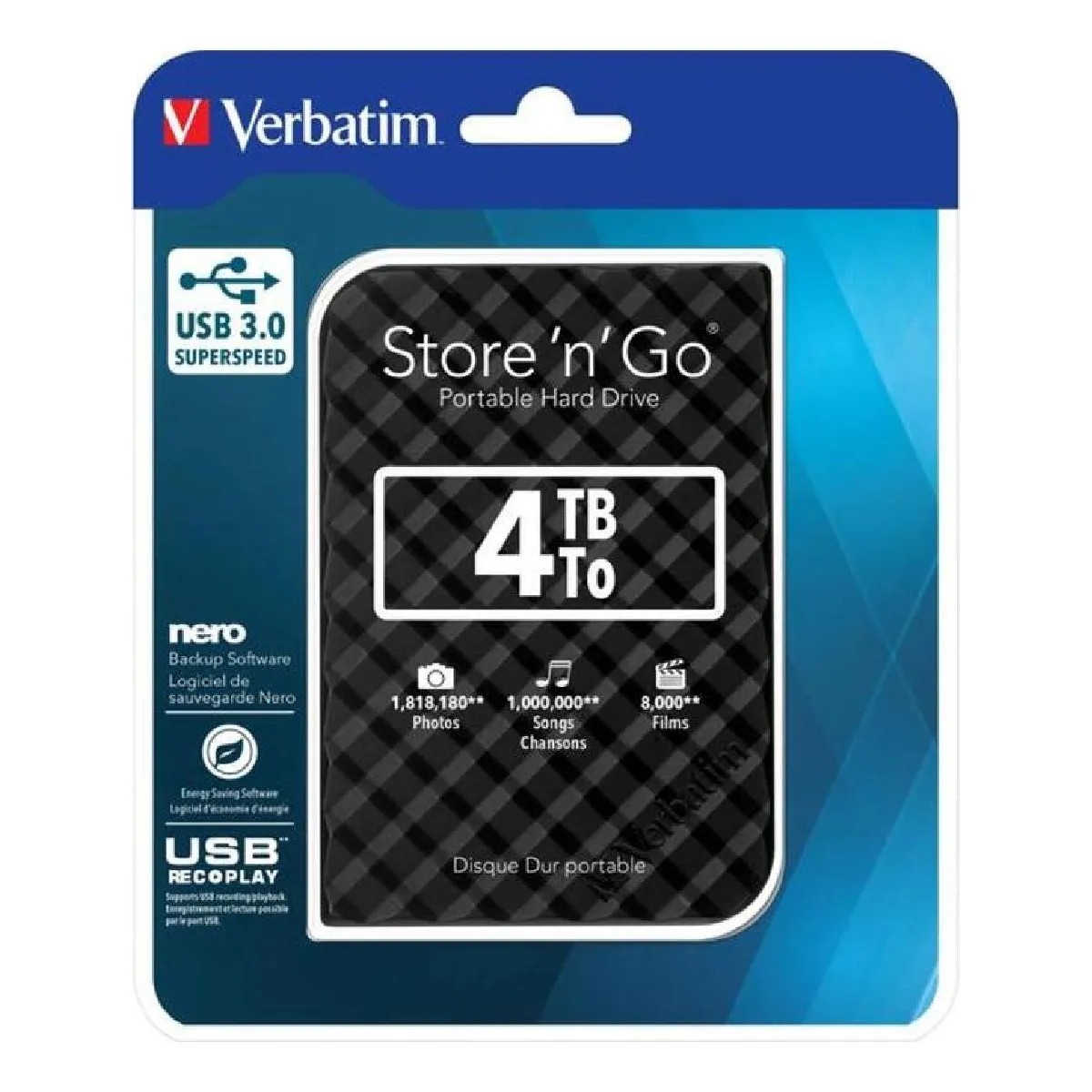 Verbatim 53223 4To 2.5"