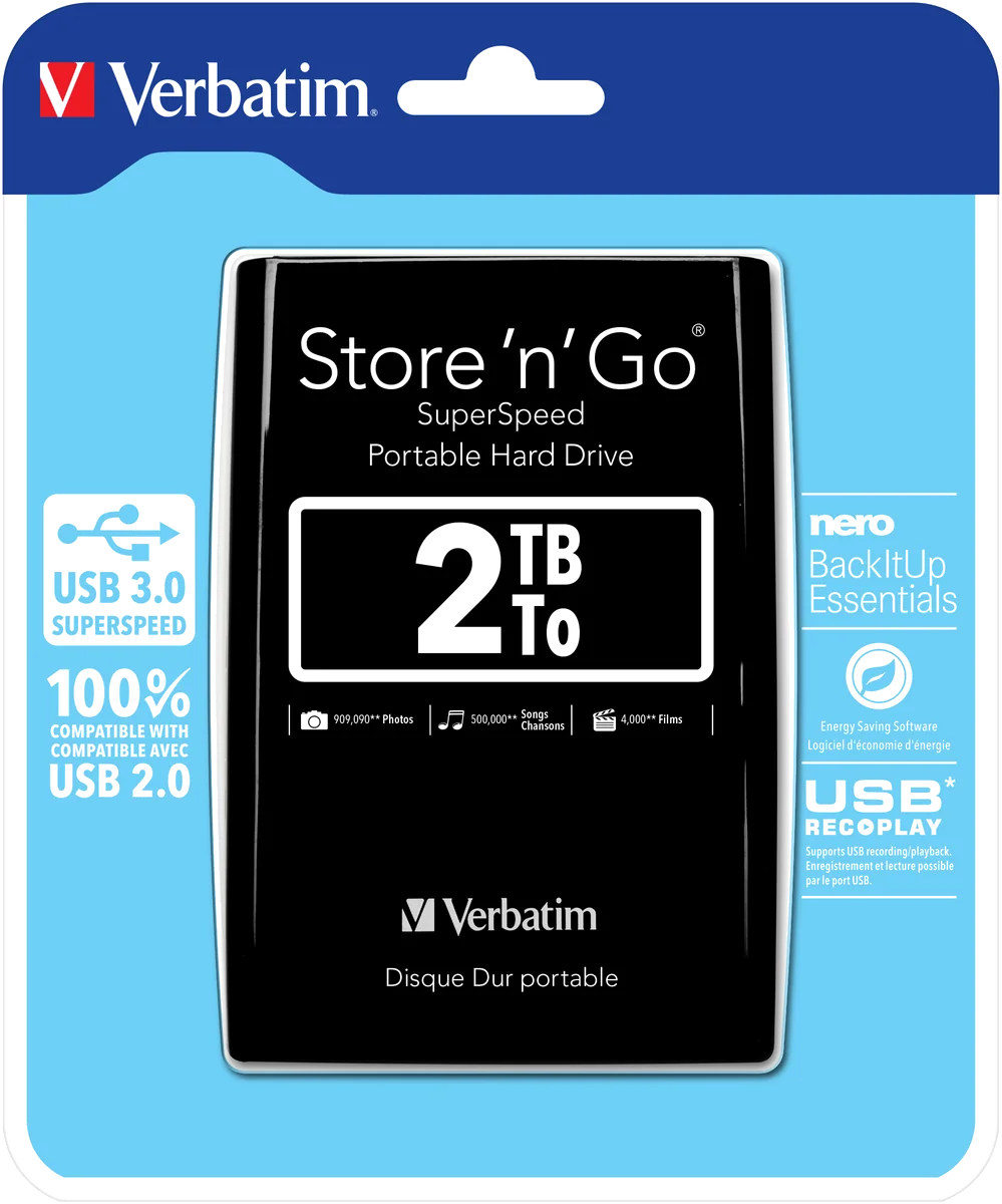 Verbatim Store 'n' Go 2To 2"1/2