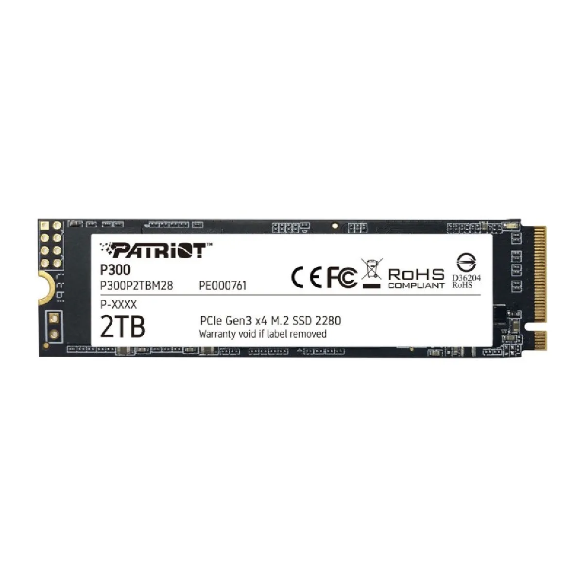 Patriot Memory P300 2TB NVMe M.2 PCIe x4 2100/1650 MB/s