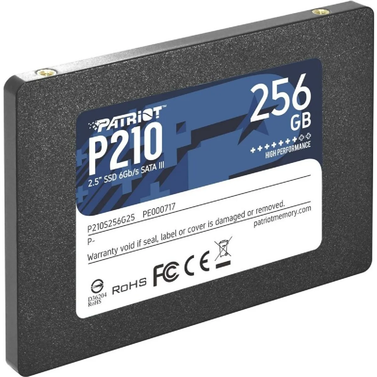 Patriot - P210 - SSD Interne - 256Go - 2.5 pouces - SATA III - Noir - Image 3