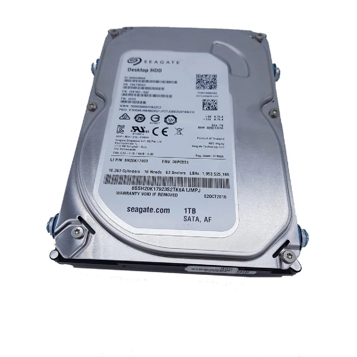 Seagate ST1000DM003 1TB SATA 3.5" HDD