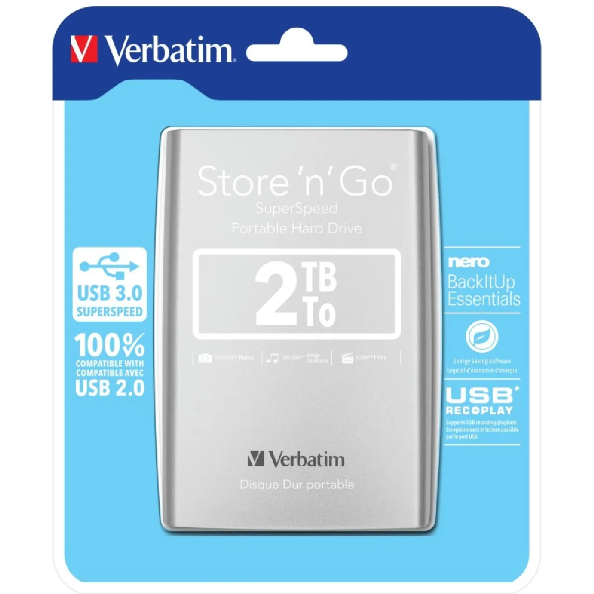 Verbatim Store'n'go 3.0 2To 2,5"