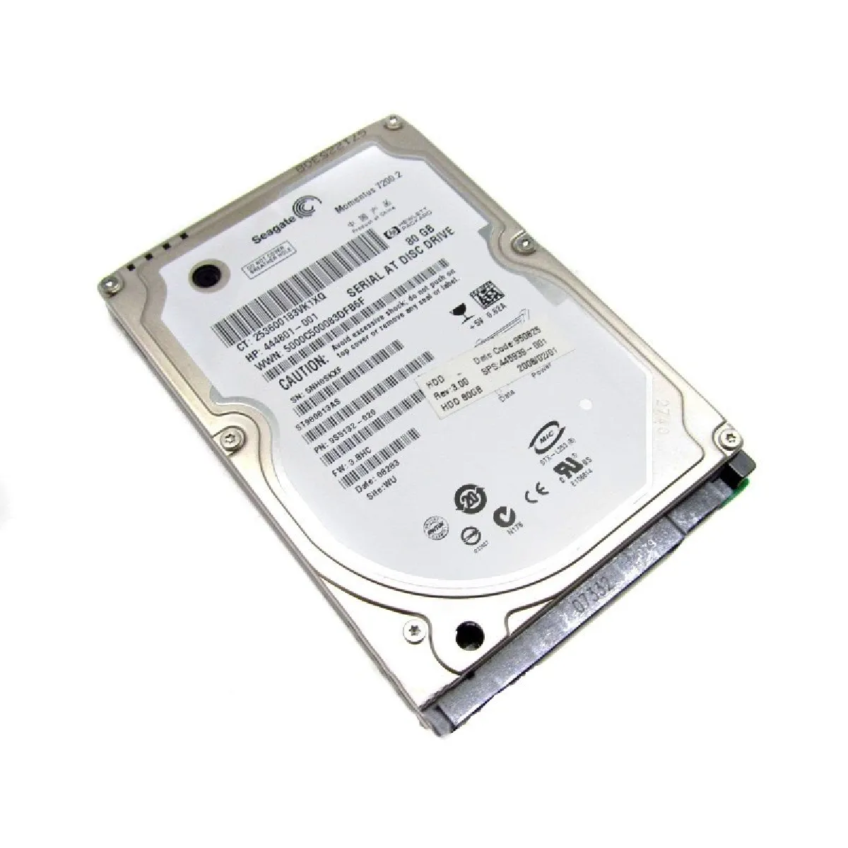 Disque Dur 80Go SATA 2.5 Seagate ST980813AS 7200RPM 16Mo Momentus Pc Portable - vue 2