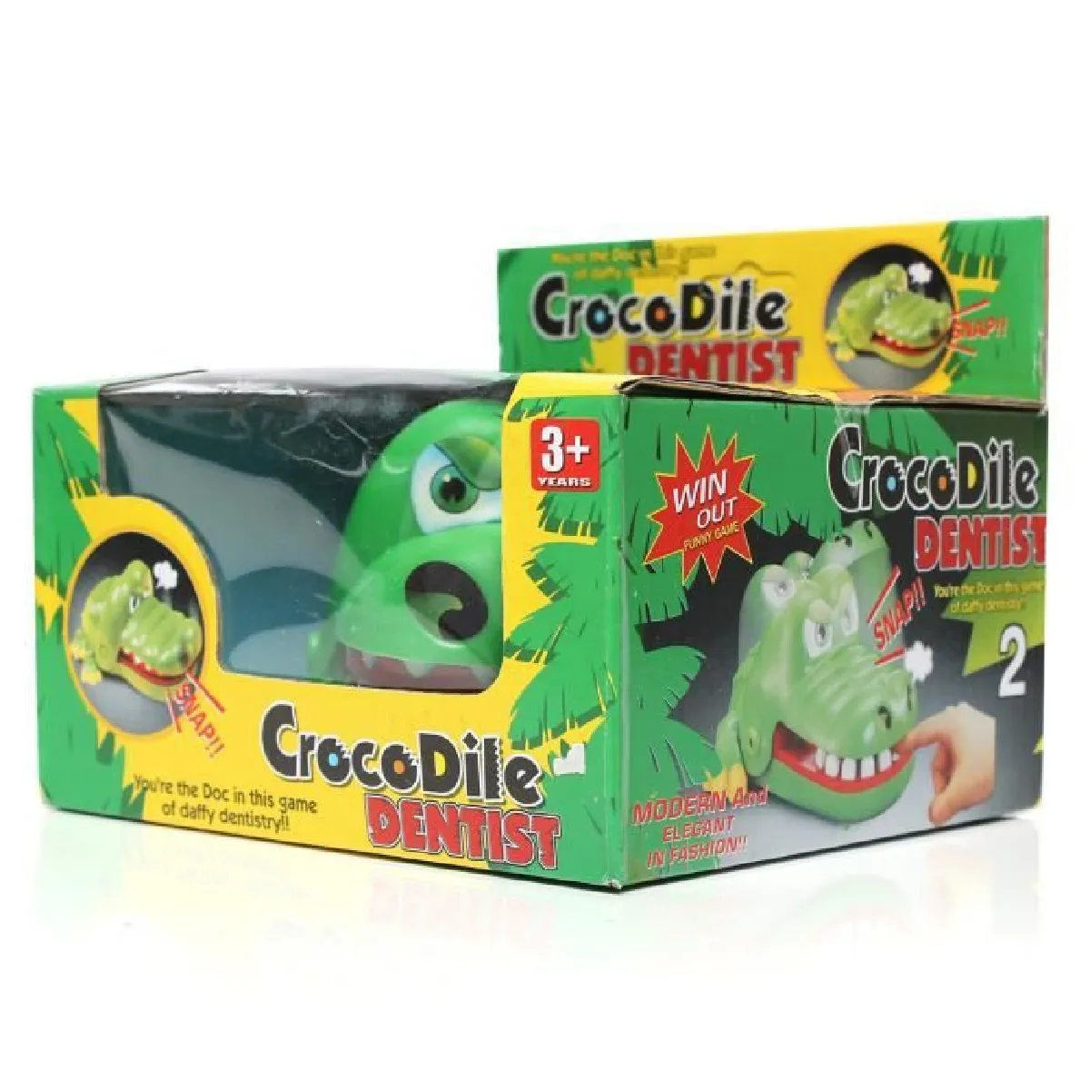 Jeu De Crocodile Dentiste DCGB – 1 à 4 Joueurs – Dès 4 Ans – Sans Piles – Transport Facile