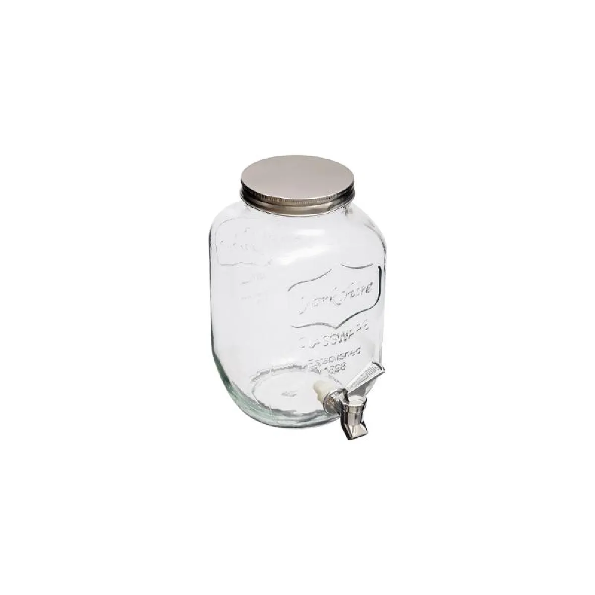 Temu Transparent Distributeur De Boisson 4L En Verre - Image 3