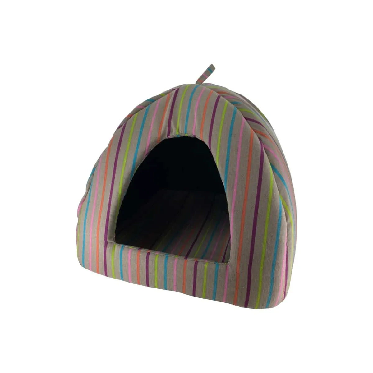 ZOLUX Igloo à chat - Gris à rayures