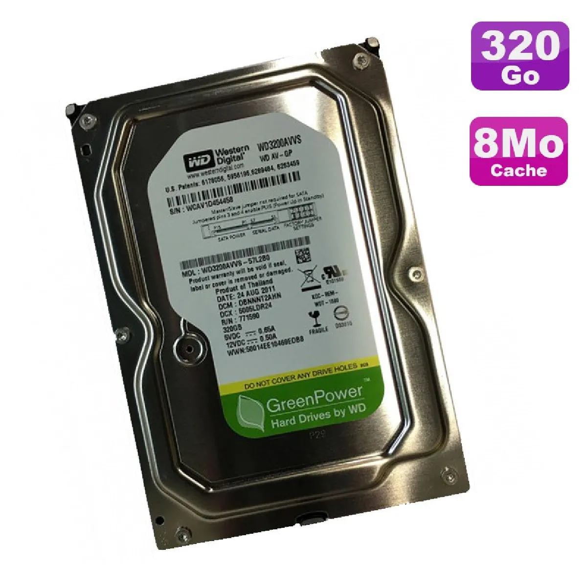 Western Digital WD3200AVVS 320 Go
