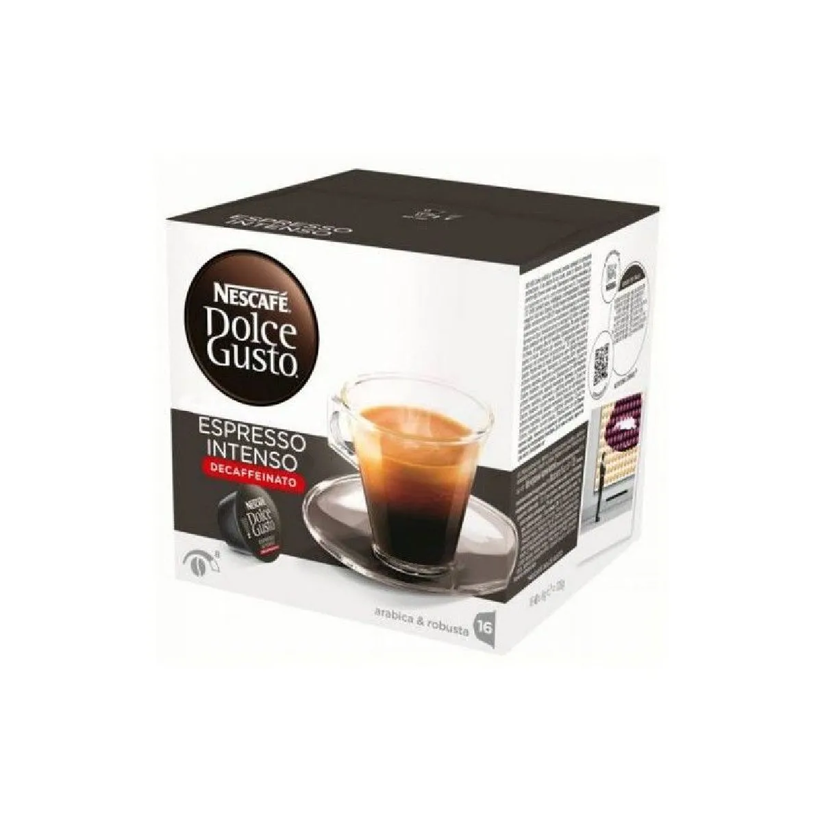 DOLCE GUSTO  Capsules caf&eacute; Espresso Intenso D&eacute;caf&eacute;in&eacute; - 16 unit&eacute;s