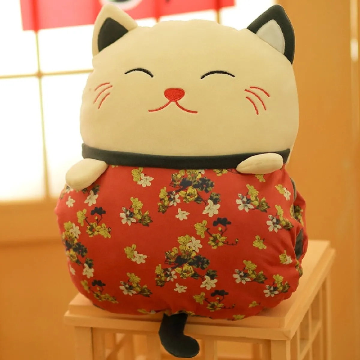 Coussin peluche chat Doudou et peluche Rue du Commerce