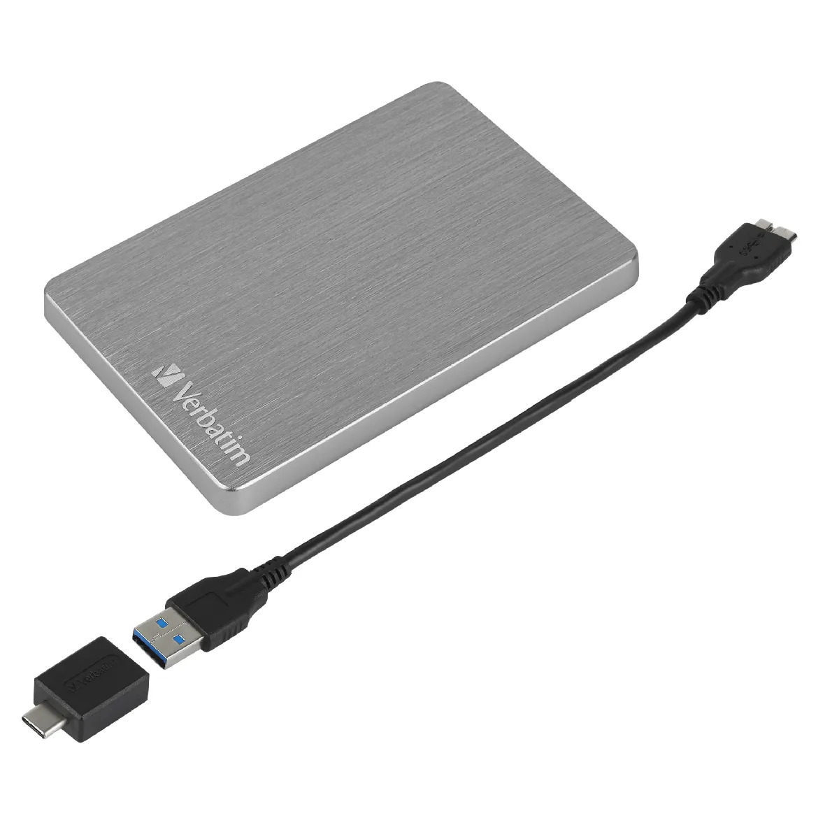 Verbatim Disque Dur Portable Mince Store n Go Alu 1 To - vue 3