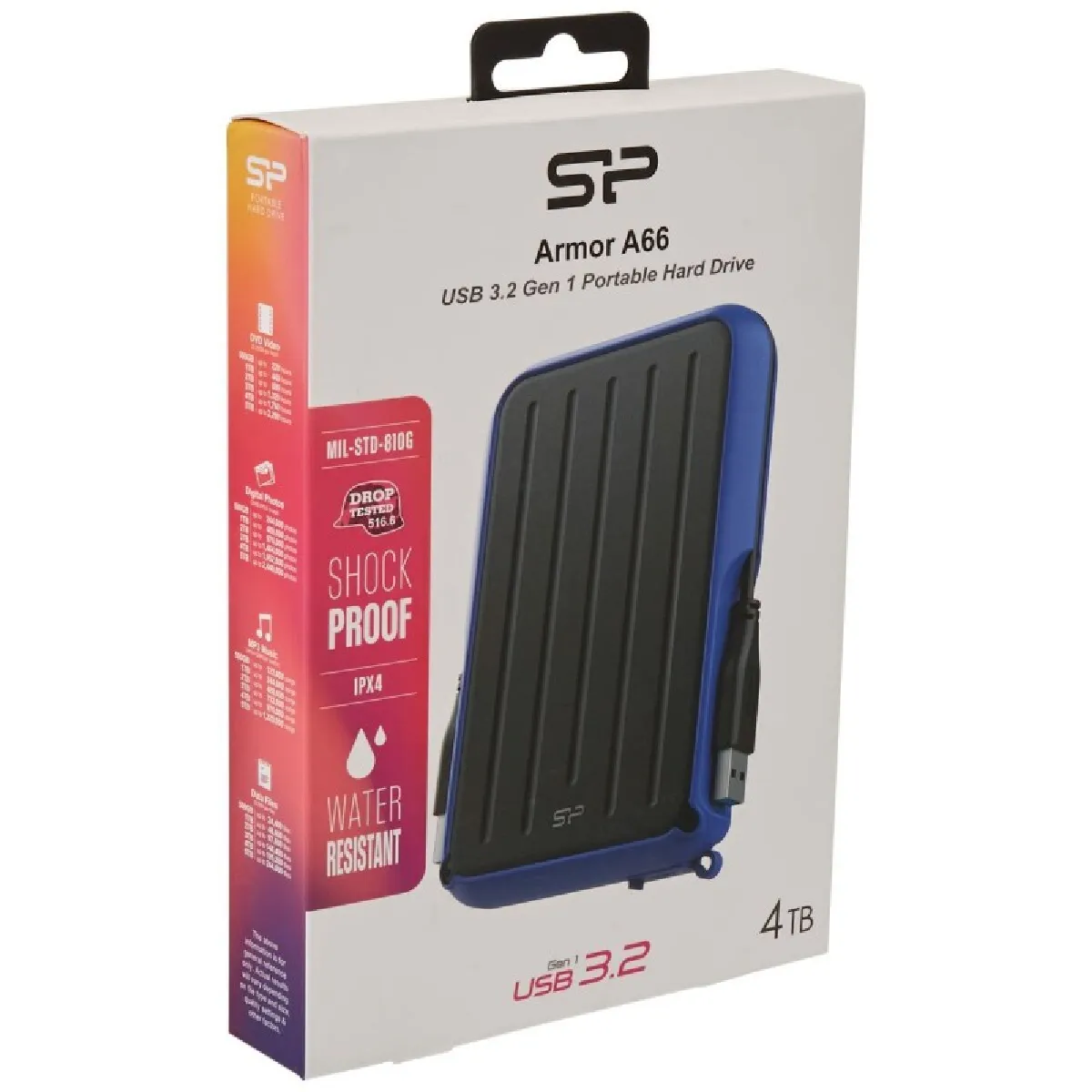 Silicon-Power Bleu/Noir Silicon Power Armor A66 4000Go 2.5"