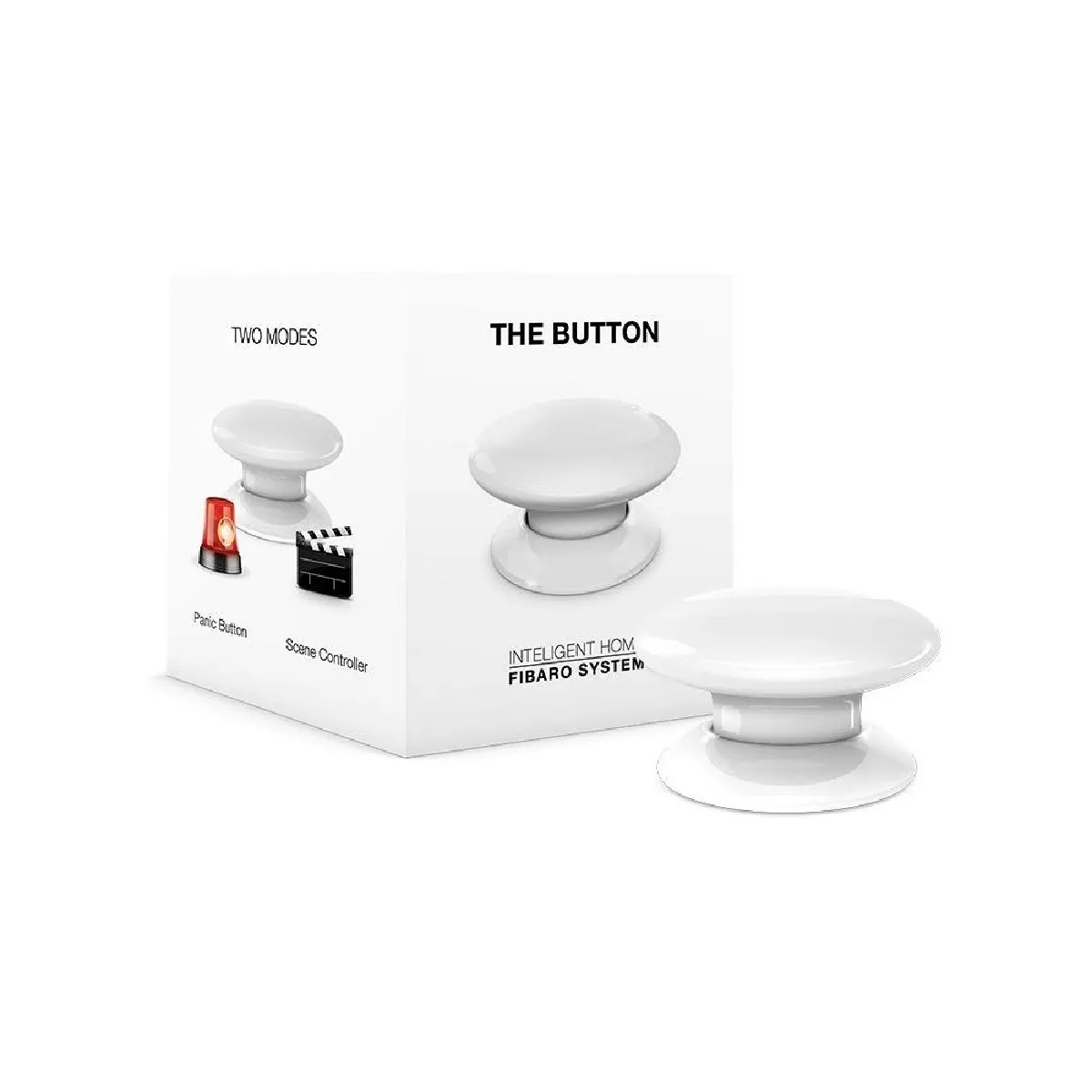 Fibaro Blanc Bouton De Contrôle Domotique Fgpb-101-1 Zw5 Eu