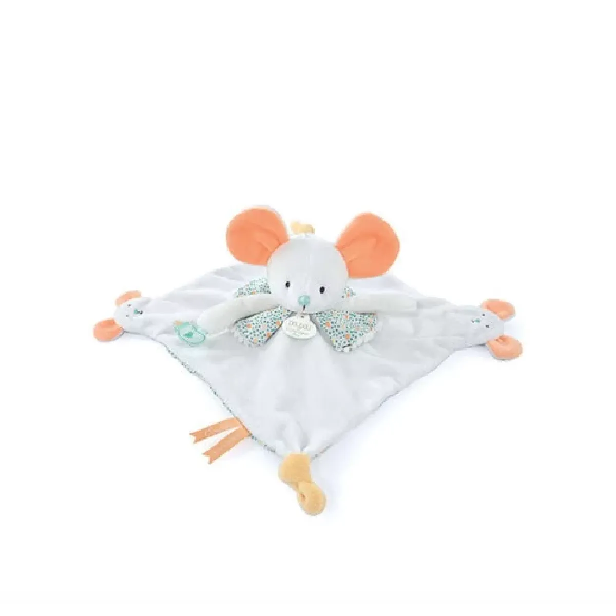 Doudou & Compagnie Beige Doudou Souris Avec Marionnette À Doigt - Image 4