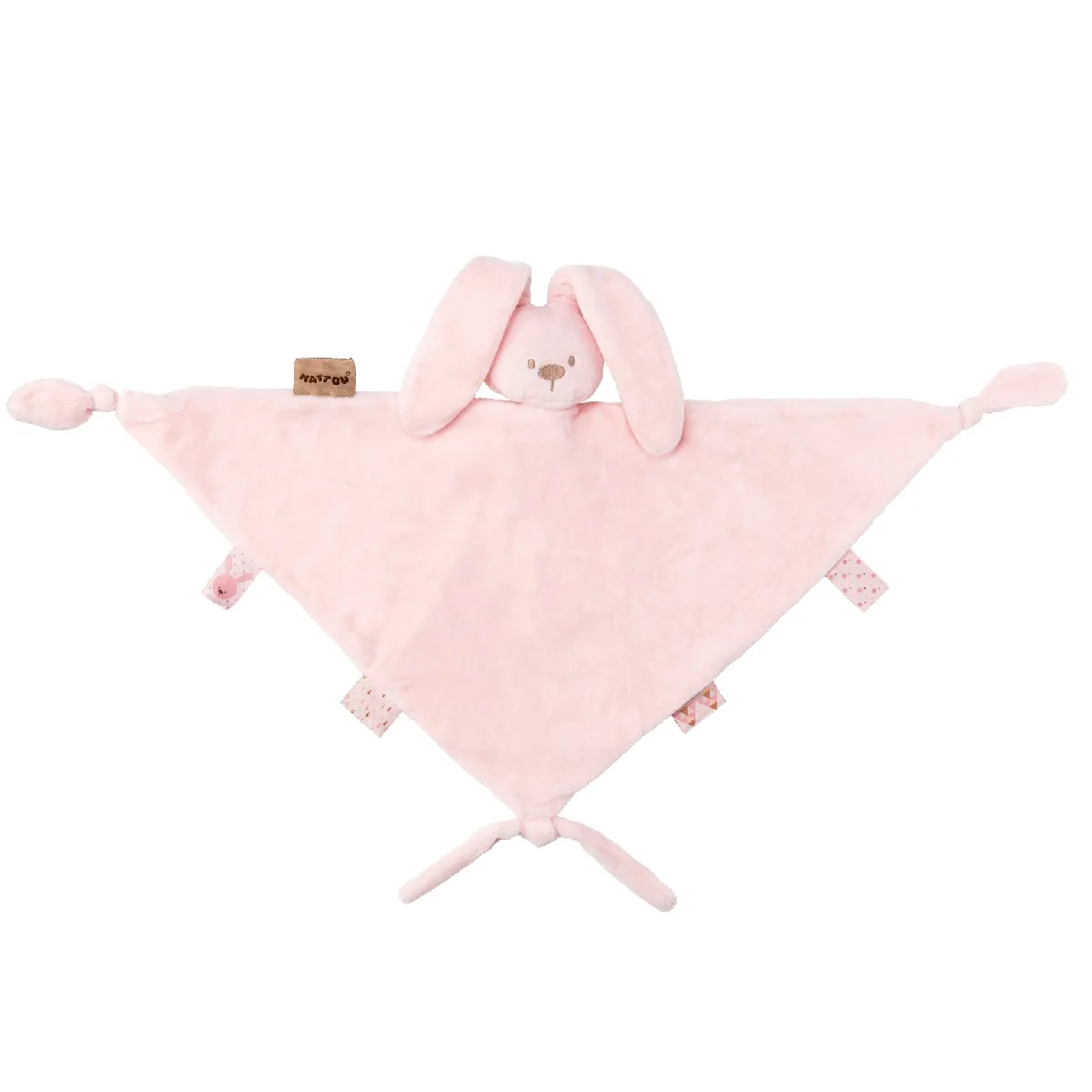 Nattou Rose Maxi Doudou Lapidou