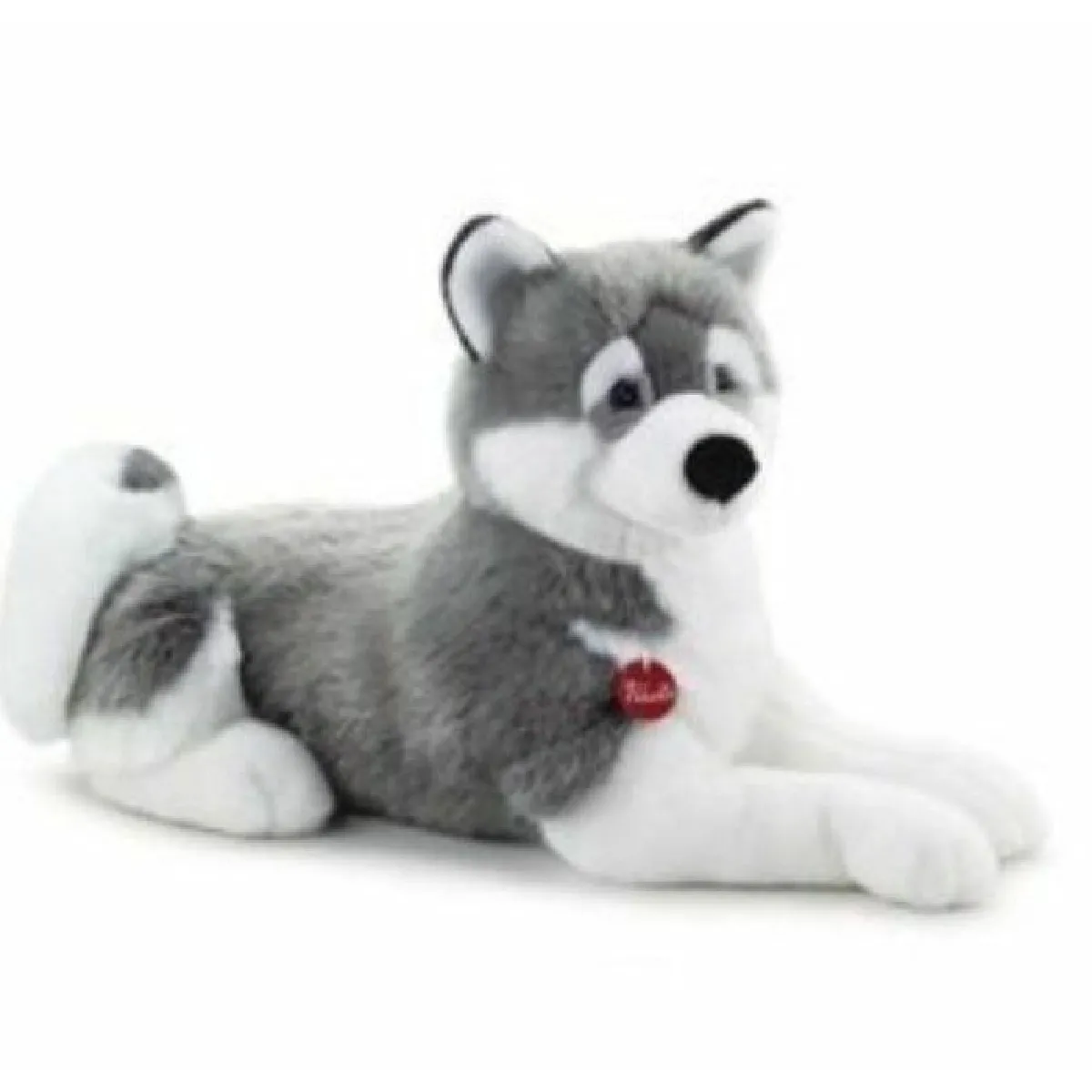 Trudi Gris Chien En Peluche Husky Marcus