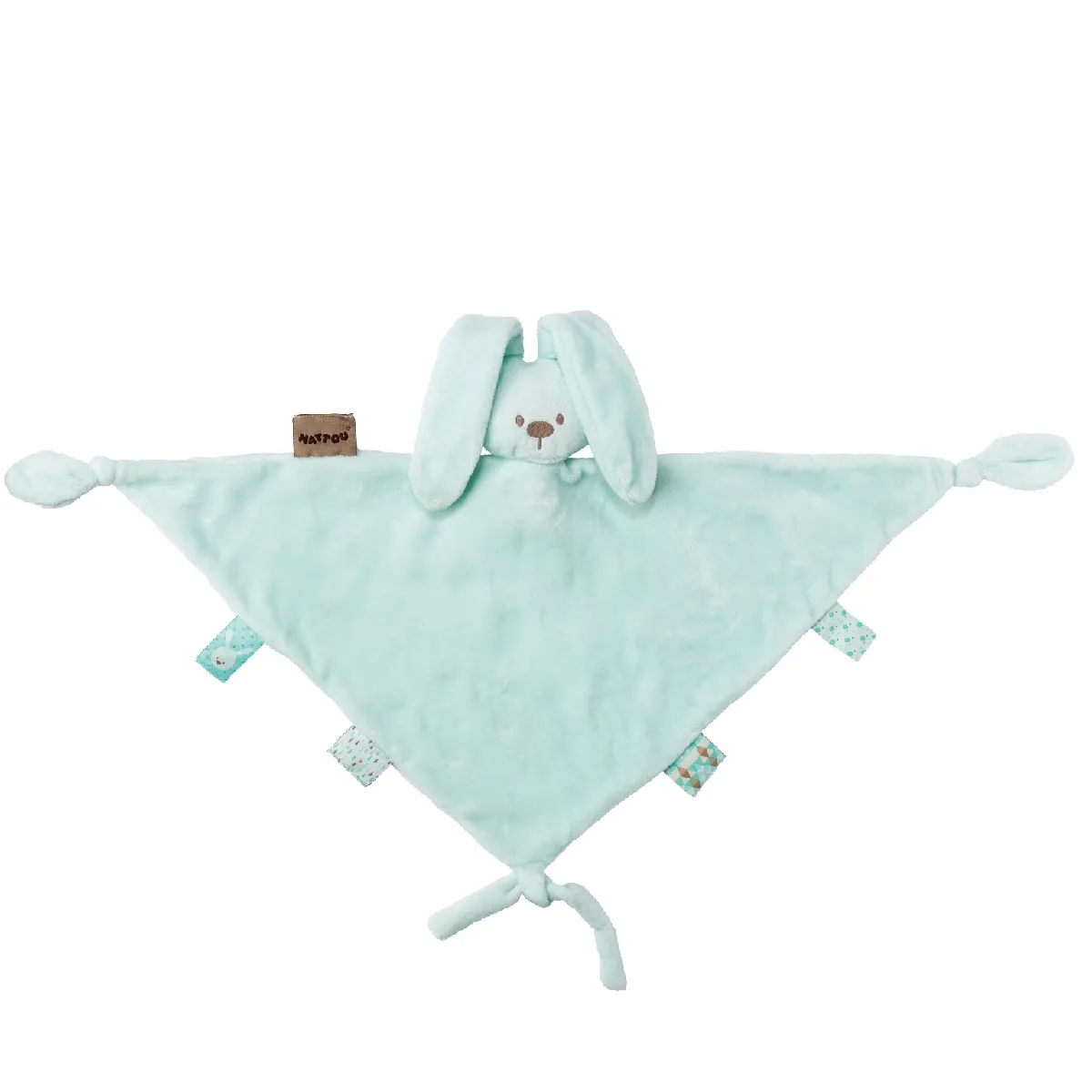 Nattou Maxi Doudou Lapidou En Mousseline - Menthe