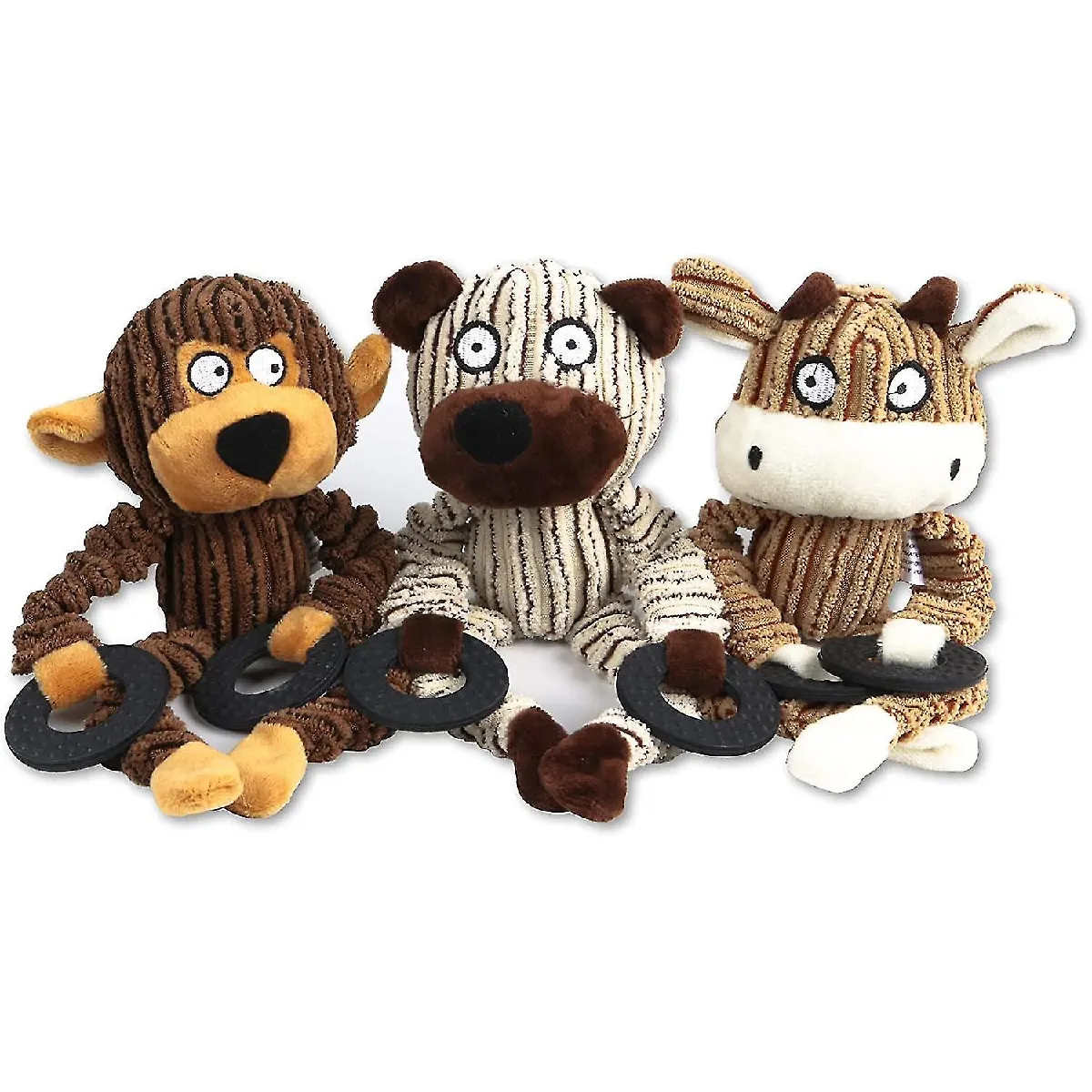 Meilleurs prix pour Jouets pour chiens, jouets sonores de luxe, jouets grinçants pour chiens, jouets à mâcher sans peluche et non toxiques, pour chiens de taille moyenne