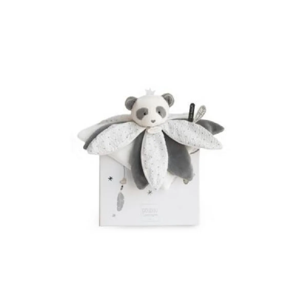 Doudou & Compagnie Unisex Blanc Peluche Panda - Image 3