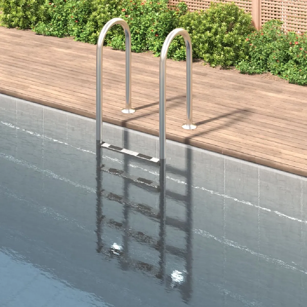 Vidaxl Échelle de piscine 211 cm inox 304 - vue 1