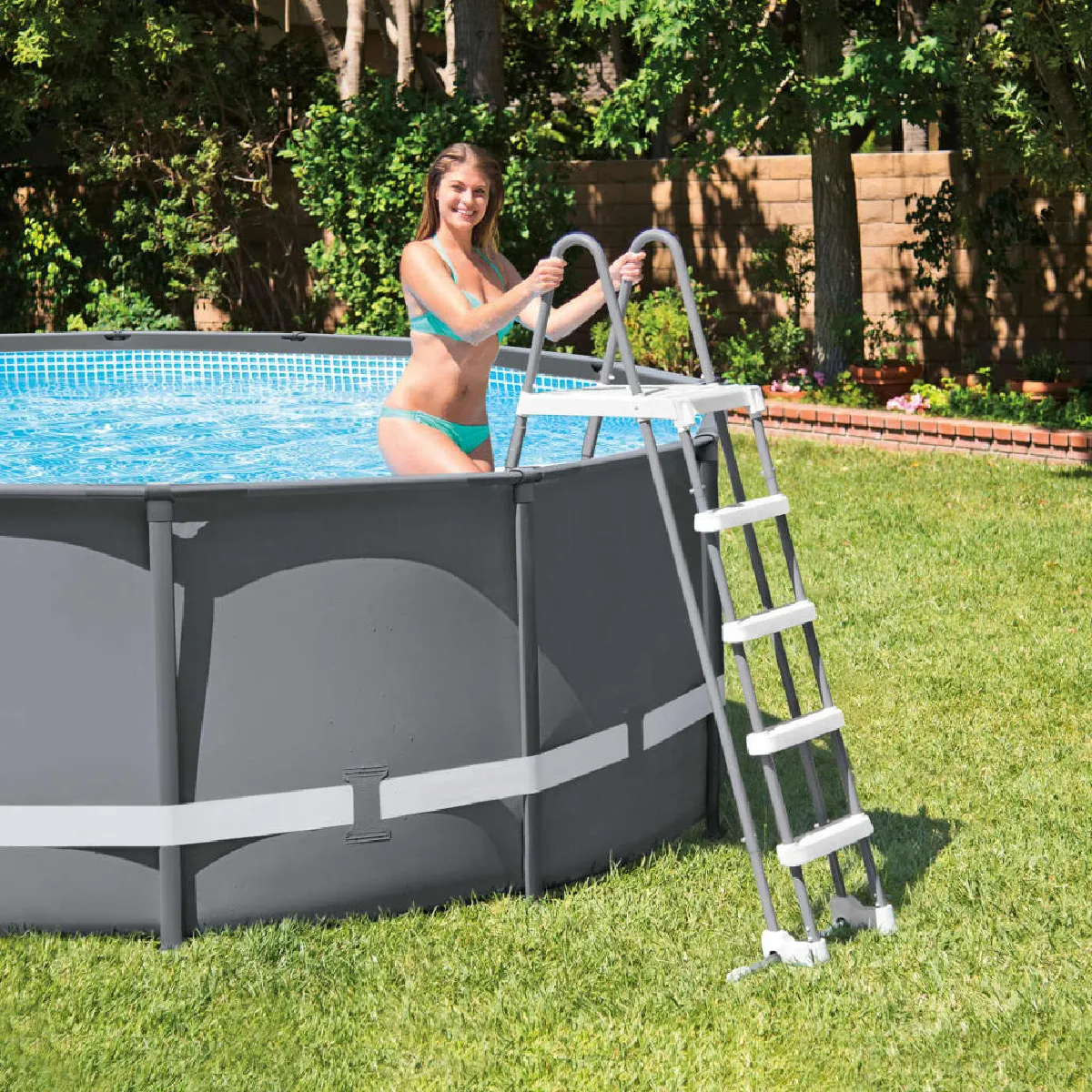 Intex Échelle de sécurité pour piscine à 5 marches 132 cm échelle de sécurité échelle échelle de piscine à 5 marches 3202930