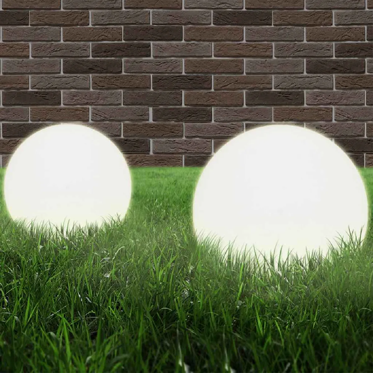 VidaXL Lampes à LED en boule - 30 cm