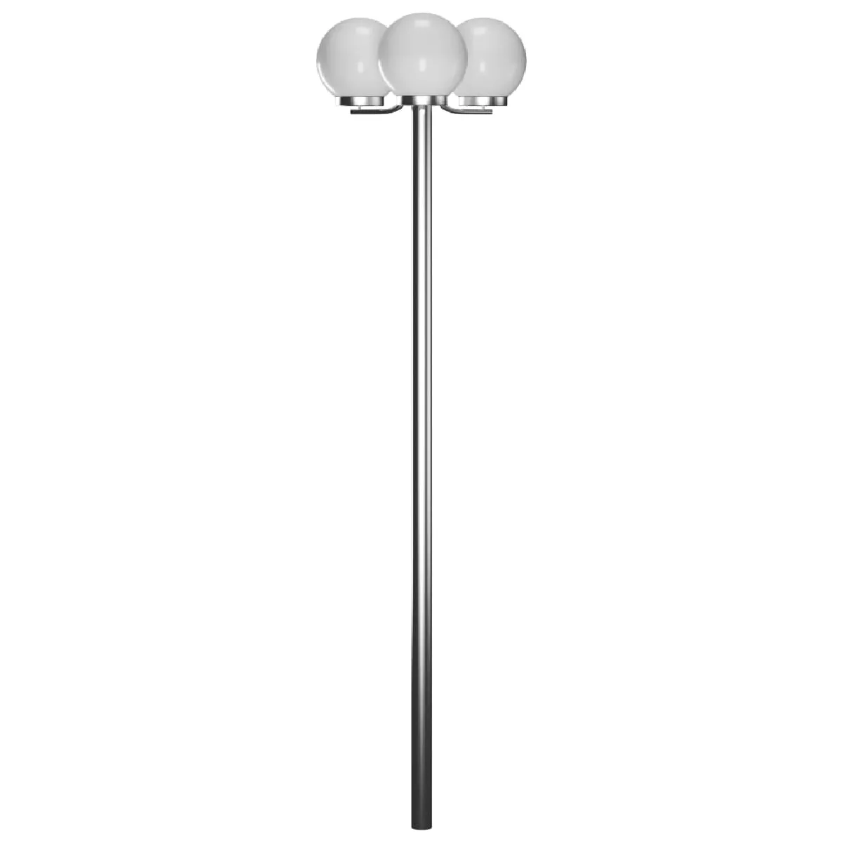 VIDAXL Lampadaire de jardin Acier inoxydable
