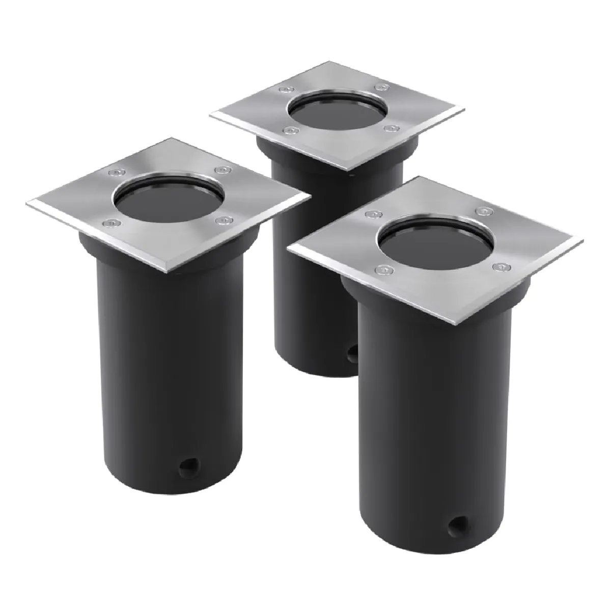 vidaXL 3x Lampe de Sol Lampe d'Extérieur Luminaire Lampe Éclairage de Jardin 40394 - vue 2