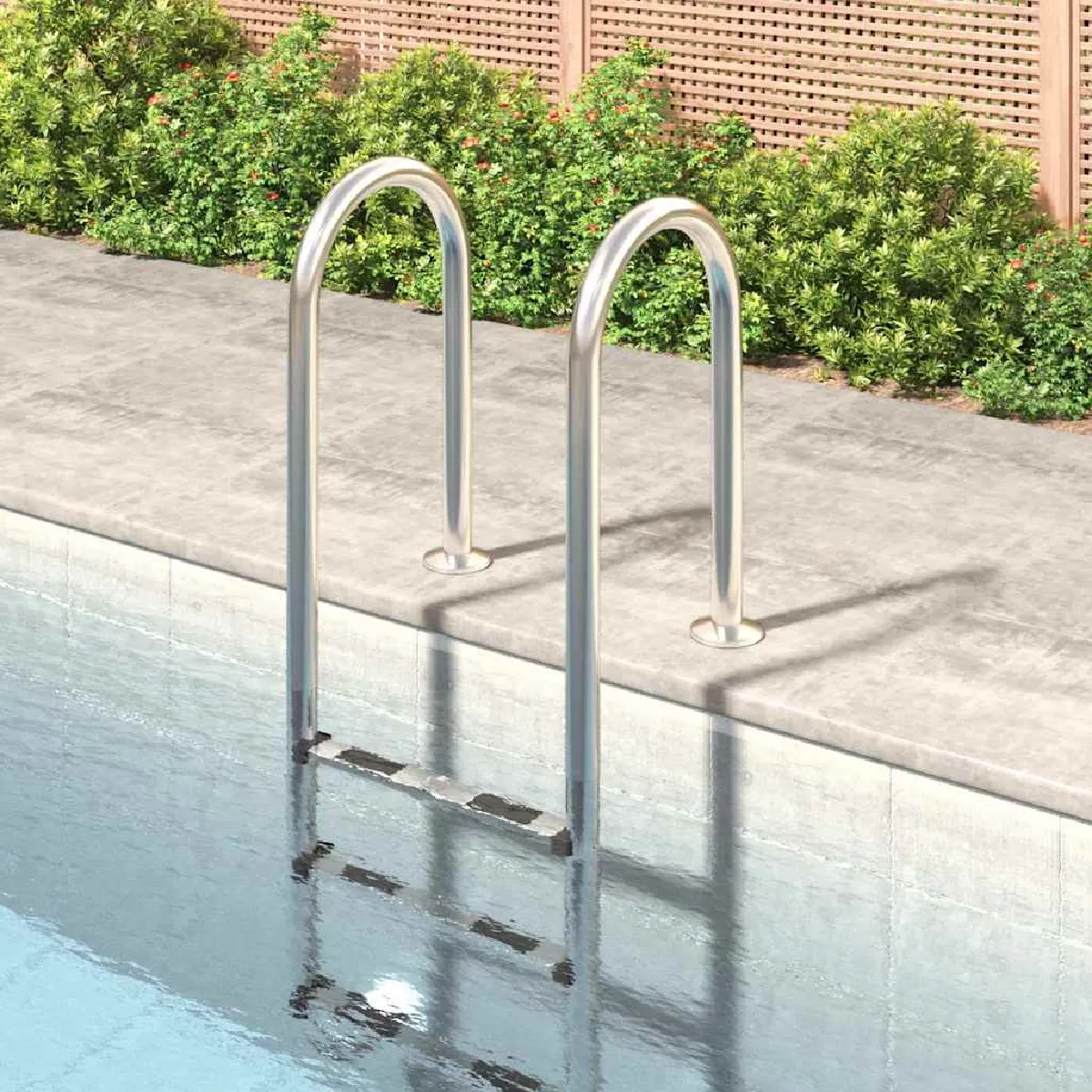 Vidaxl Échelle de piscine 158 cm inox 304 - vue 3
