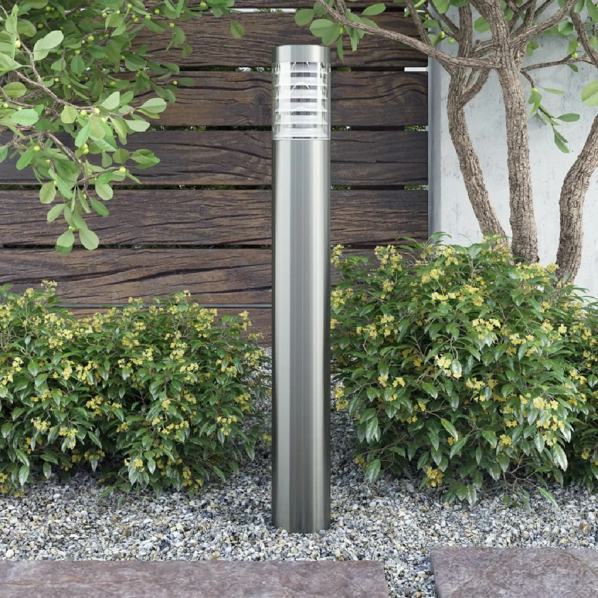 VidaXL Lampadaire Acier Inox