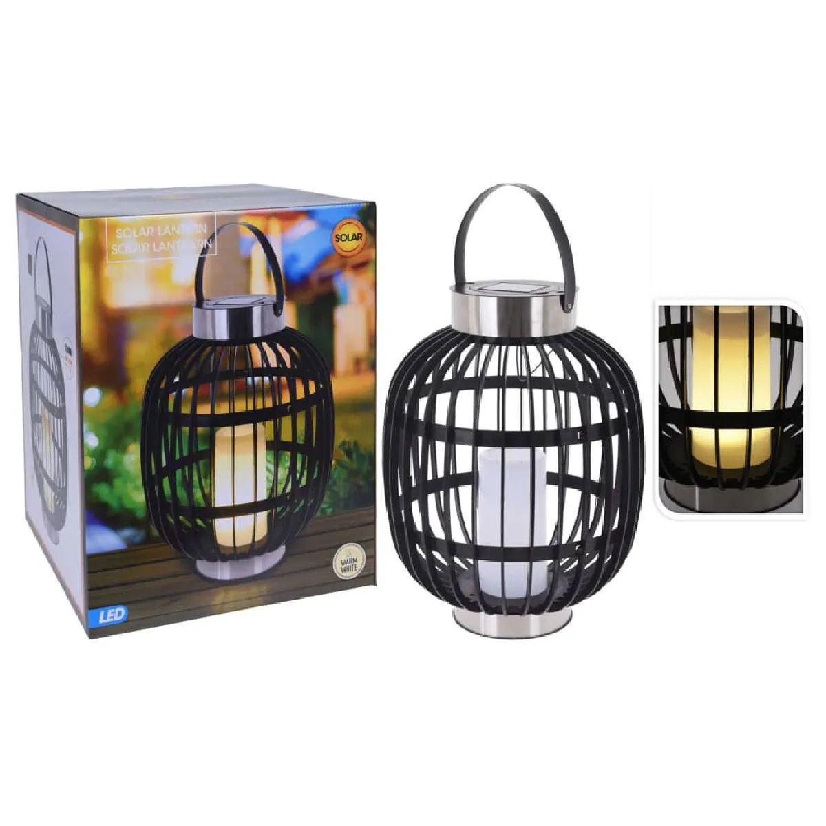 ProGarden Lampe Solaire - Noir ProGarden Lampe Solaire - Noir