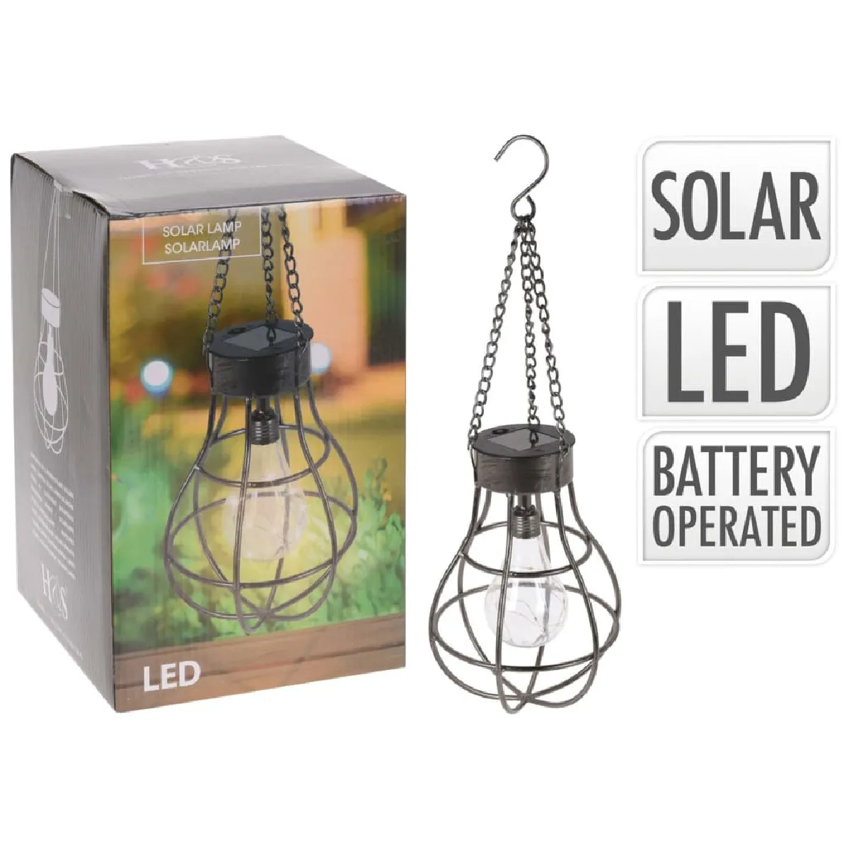 ProGarden Lampe Solaire - Marron ProGarden Lampe Solaire - Marron