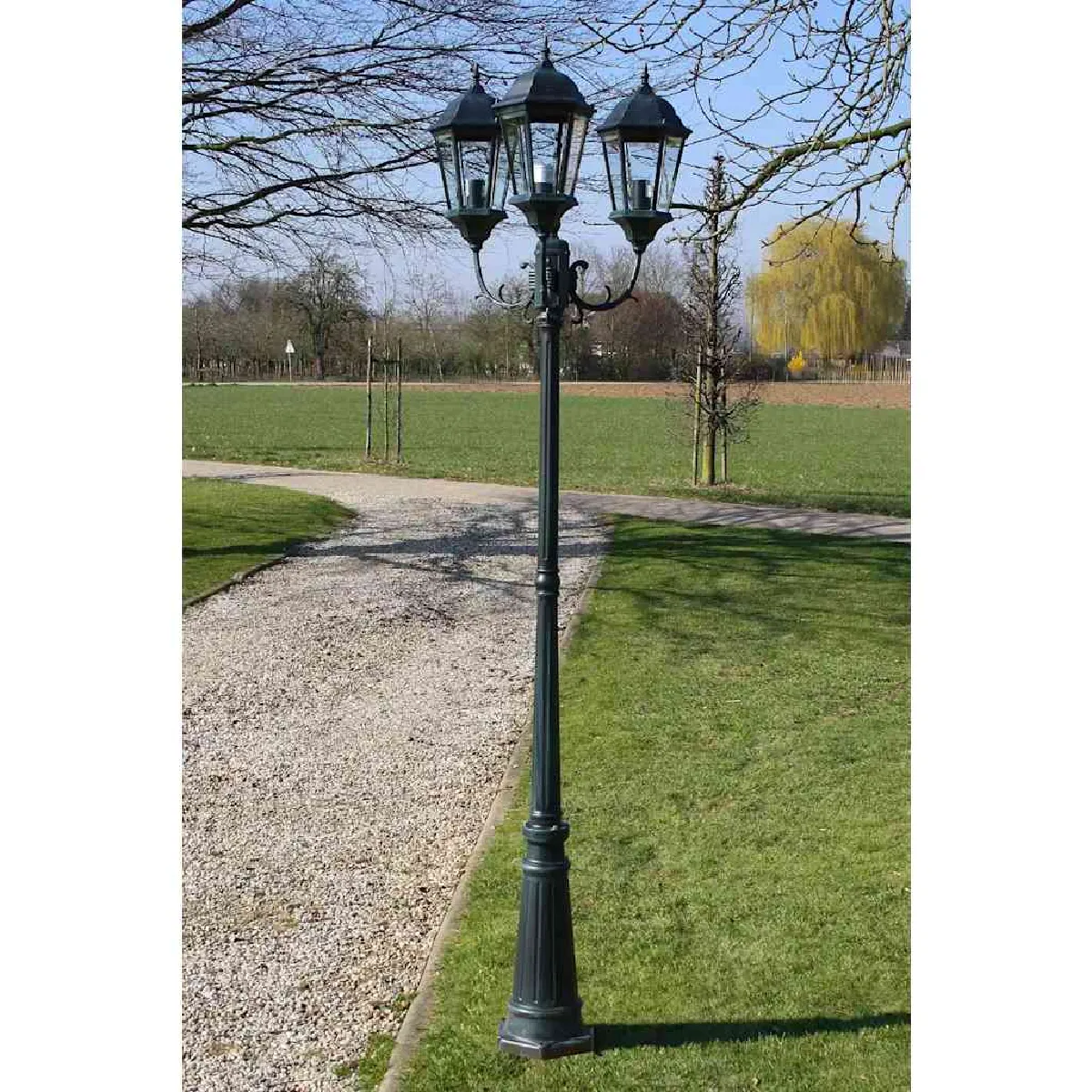 vidaXL Lampadaire 3 Bras