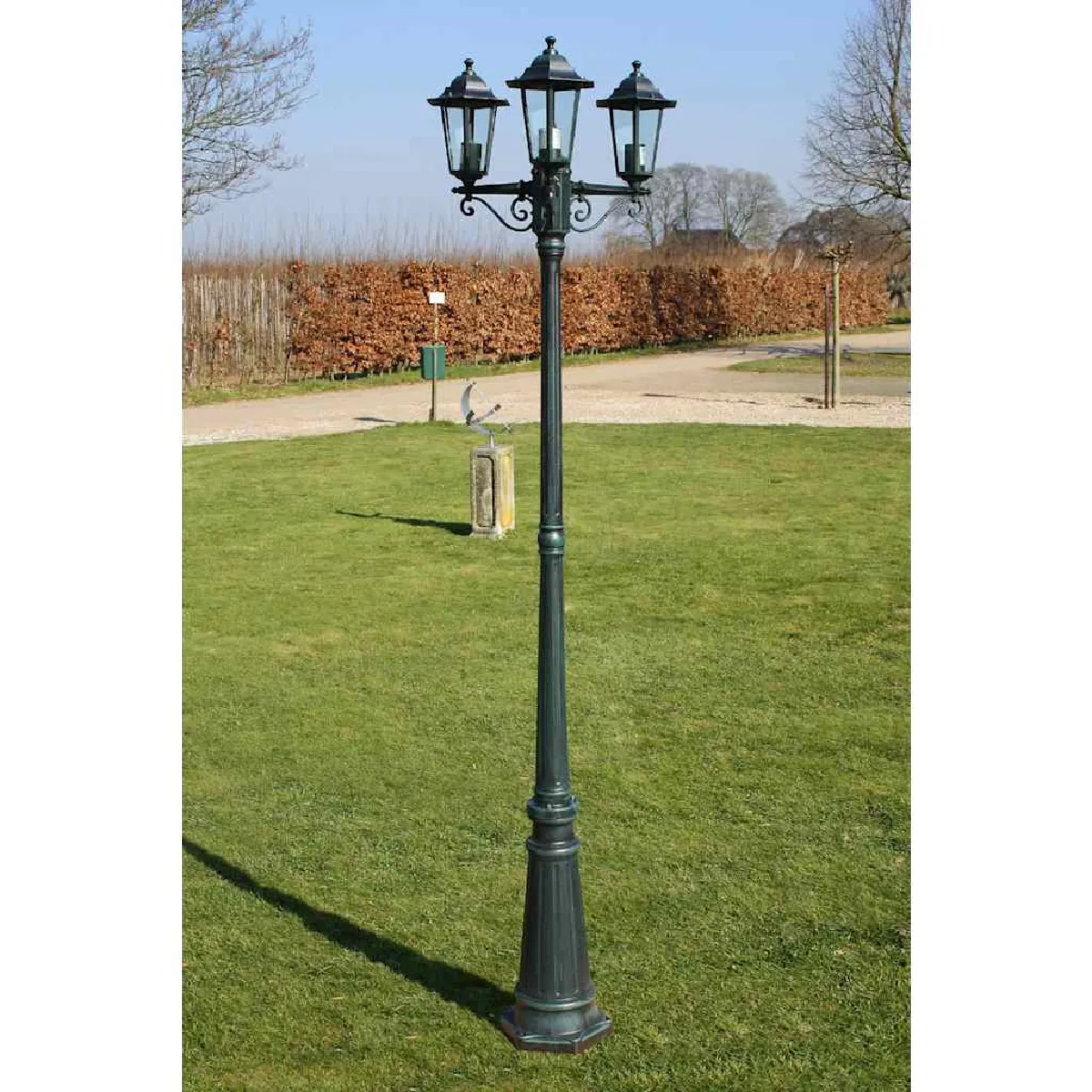 Vidaxl Lampe D'extérieur Triple Lampadaire Lampe De Jardin Eclairage De Jardin 40246 - Image 2