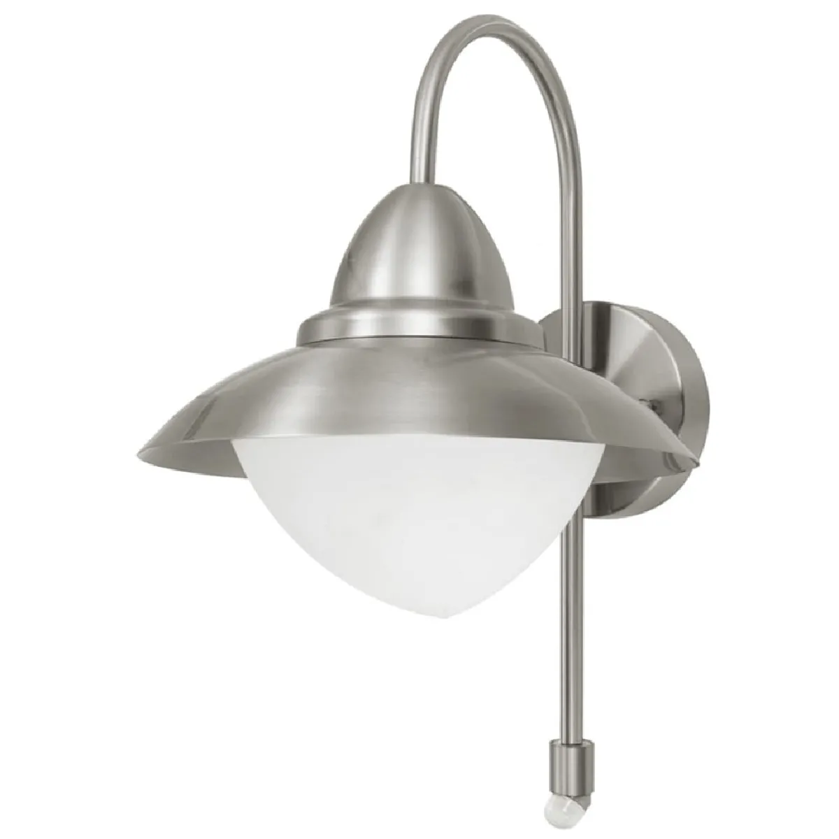 EGLO Lampe murale d'ext&eacute;rieur Sidney avec capteur Argent&eacute; 87105