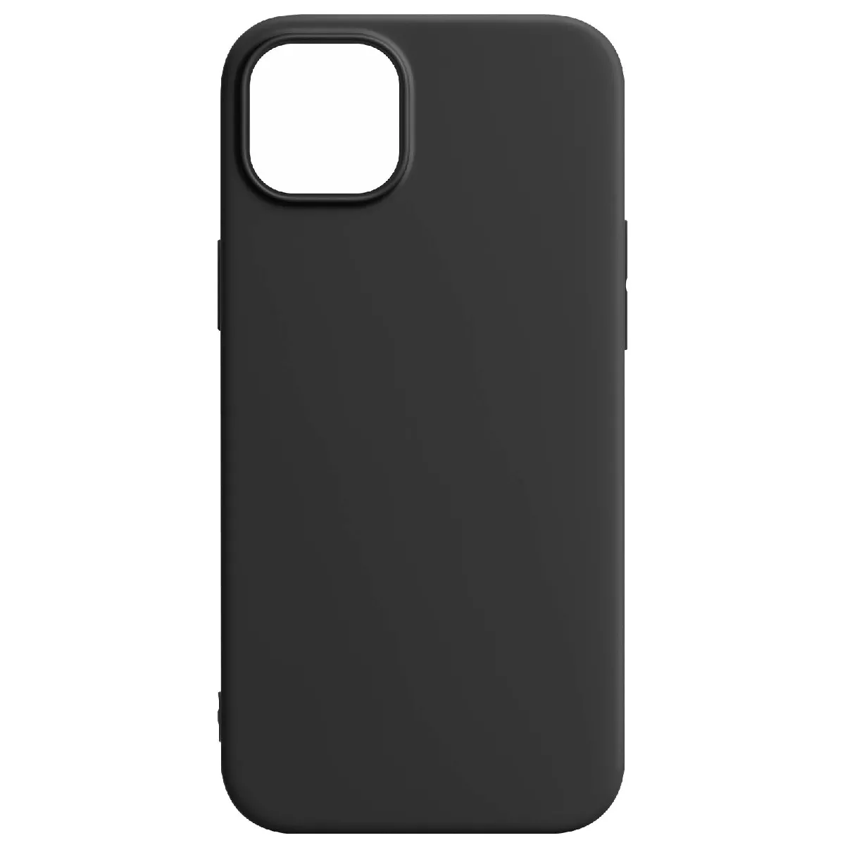 Avizar Noir Coque Pour Iphone 15 Plus Silicone Souple Classic Case