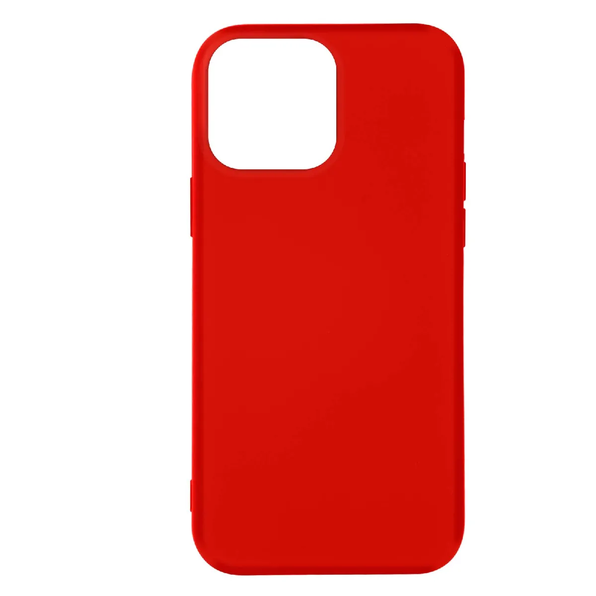 Avizar Rouge Coque Pour Iphone 14 Pro Max Semi-Rigide Soft-Touch Fine