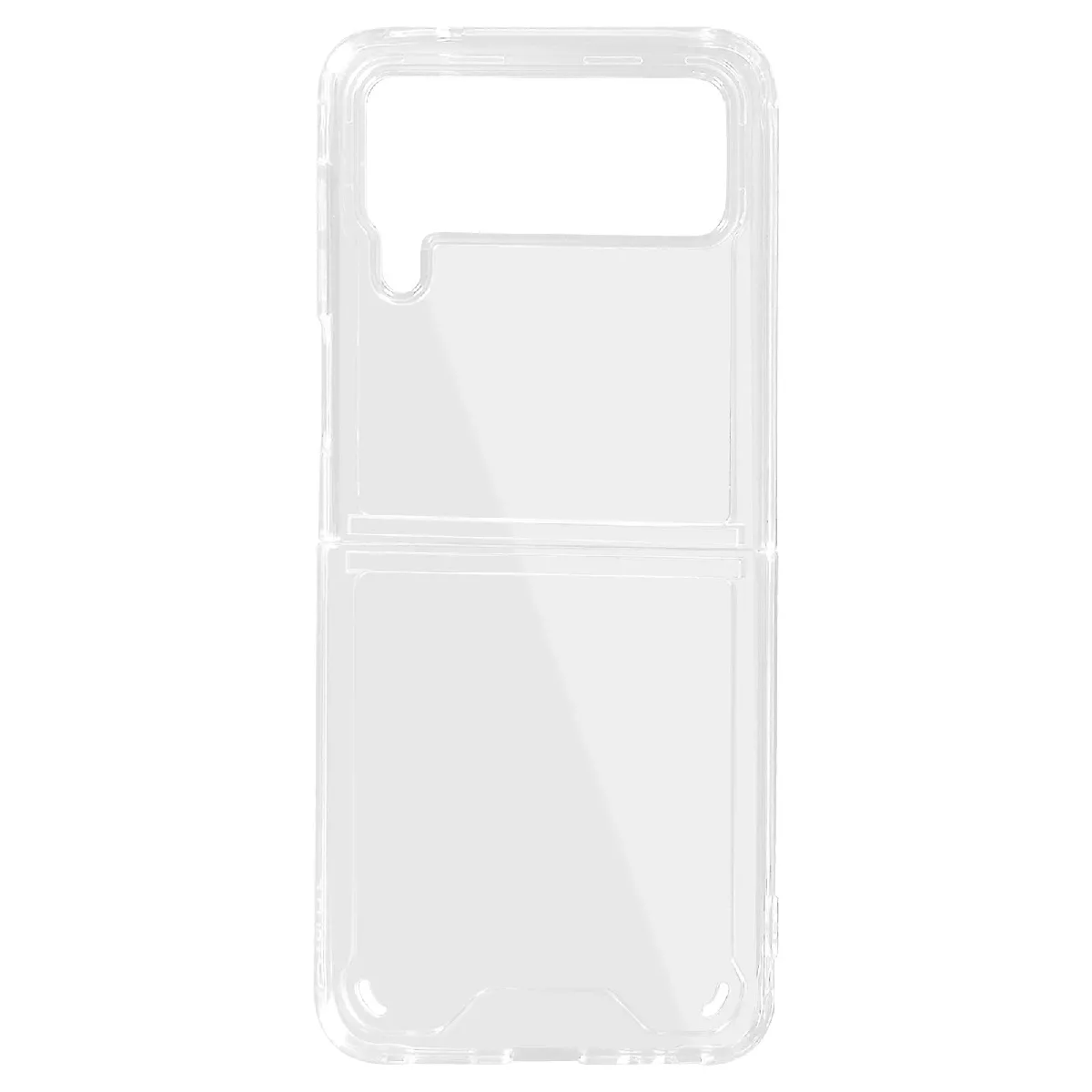 AVIZAR Coque Samsung Galaxy Z Flip 4 en 2 parties Silicone Souple Slim Transparente