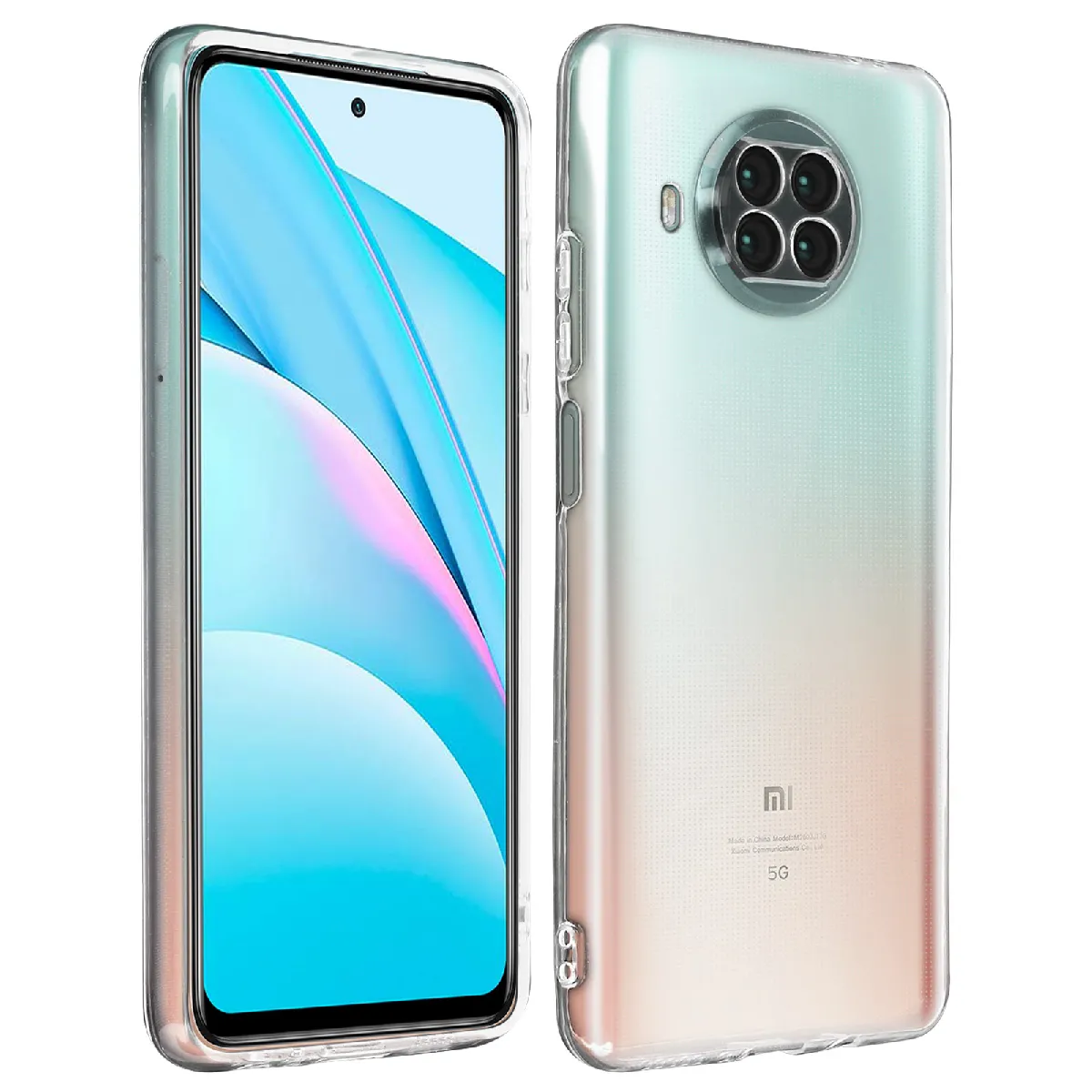 Avizar Coque Xiaomi Mi 10T Lite Silicone Gel Flexible Fine Légère Transparent