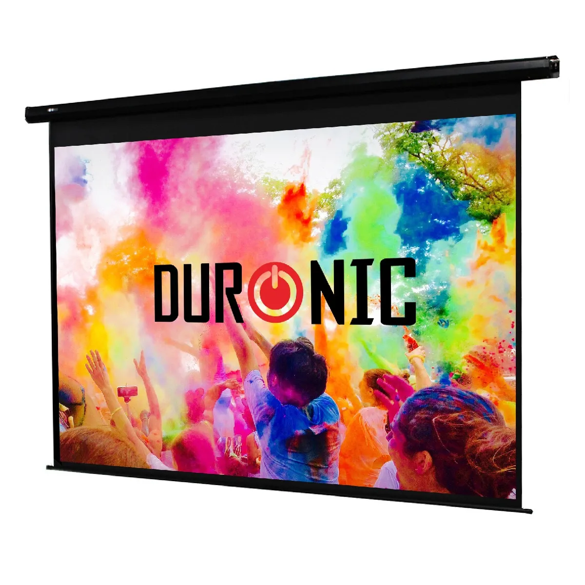 Ecran de projection &eacute;lectrique - DURONIC - EPS60/43 - 60 pouces - 4:3 - Fixation mur/plafond