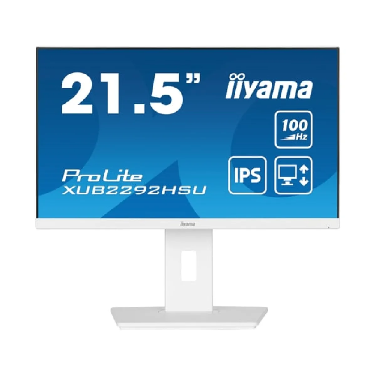 iiyama ProLite XUB2292HSU-W6 21,5" IPS FullHD 100Hz USB-A Haut-parleurs Hauteur Réglable - Image 2