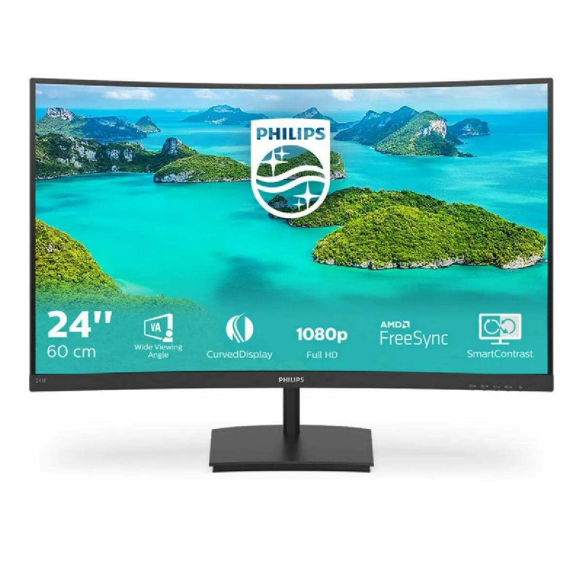 Philips E Line 241E1SCA/00 écran plat de PC 59,9 cm (23.6") 1920 x 1080 pixels Full HD LCD Noir - Image 4