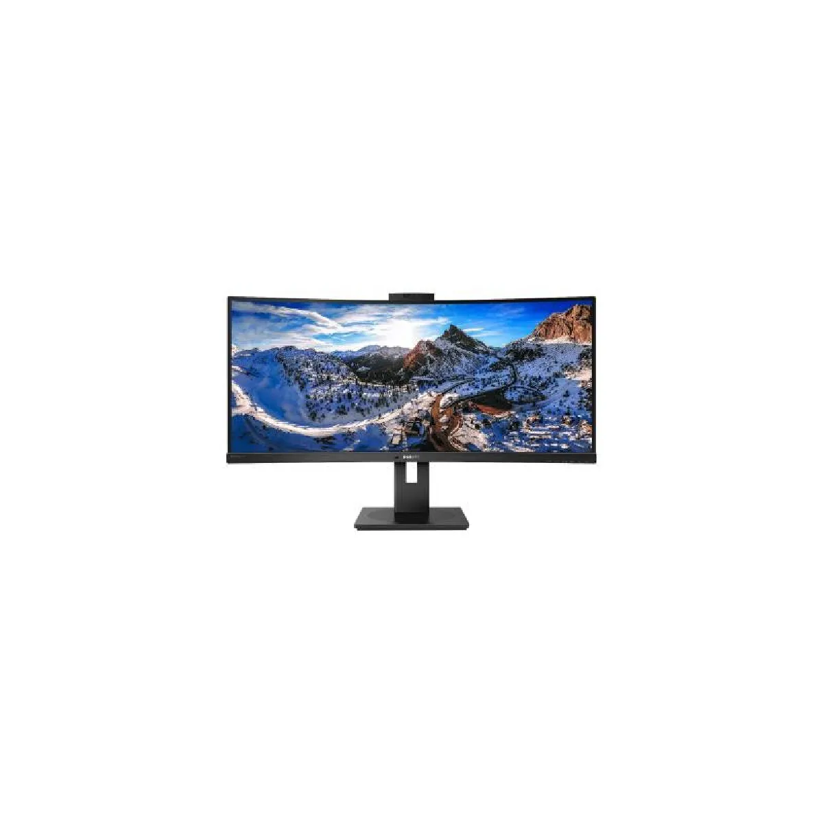 Philips 346P1CRH00 34inch USB C Docking Display 3440x1440 Curved VA 5ms GtG Has USB CDP in+OutHDMI RJ45 USB HUB Speakers VESA - vue 6