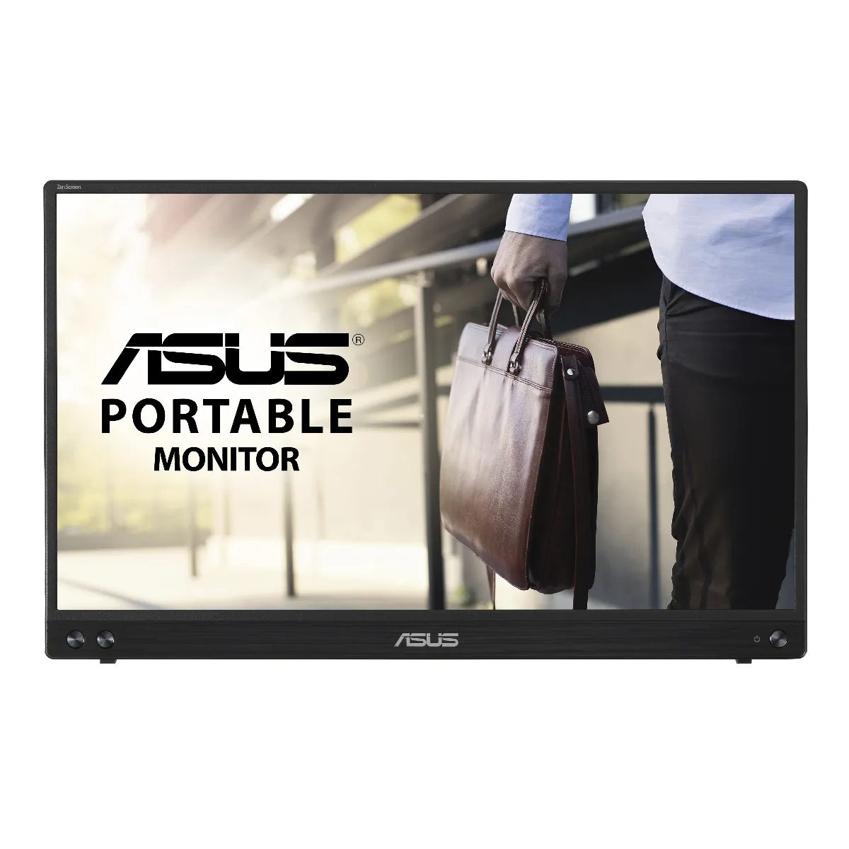 ASUS Zenscreen MB16ACV Ecran PC portable 15.6" FHD Télétravail ou gaming Alimentation et affichage via USB C ou USB A Dalle IPS 1920x1080 Traitement antibactérien Flicker Pour notebook - vue 1
