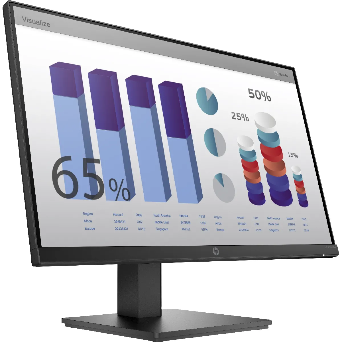 HP P24q G4 P Series écran LED 23.8 2560 x 1440 QHD @ 60 Hz IPS 250 cdm² 1000:1 5 ms HDMI VGA - vue 8