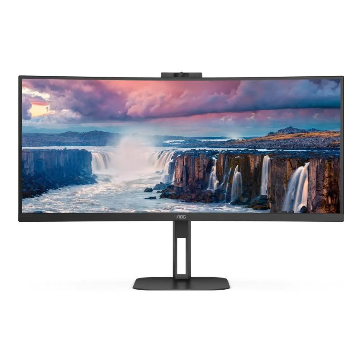 Aoc Noir V5 Cu34v5cw 86,4 Cm (34 ) 3440 X 1440 Pixels Wide Quad Hd Led - Neuf - Image 4