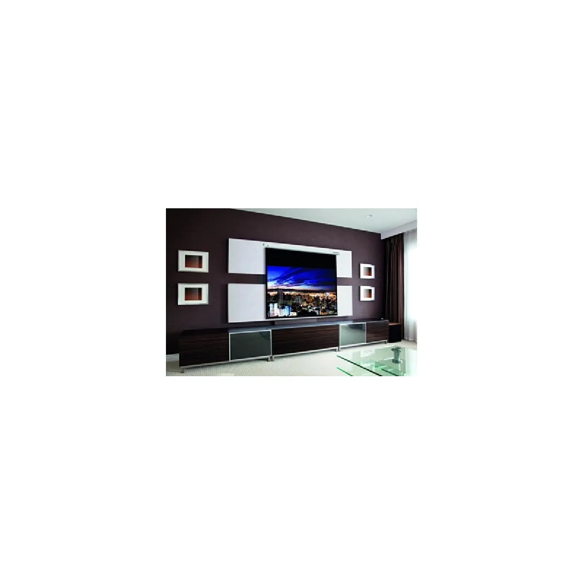 Lumene Blanc/Noir Ecran De Projection Motorisé Embassy Hd 300C 16:9 - Image 3